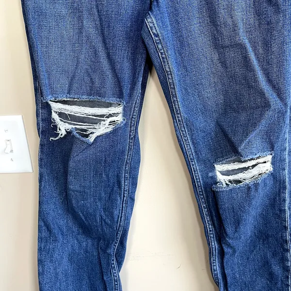 Abercrombie & Fitch the ankle straight ultra high rise blue jeans women's 31‎ - Image 4