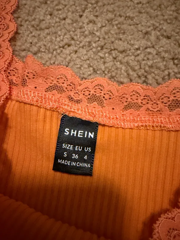 Orange Lace Shein Tank - Image 2
