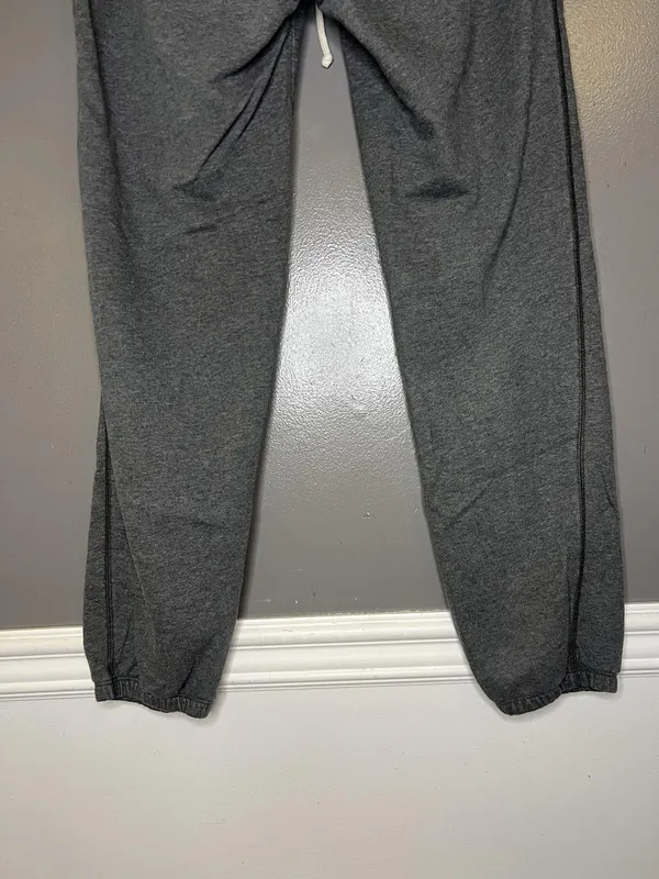 Aerie Sweatpants Womens Large Gray French Terry Jogger Lounge Cuffed Drawstring - Image 8