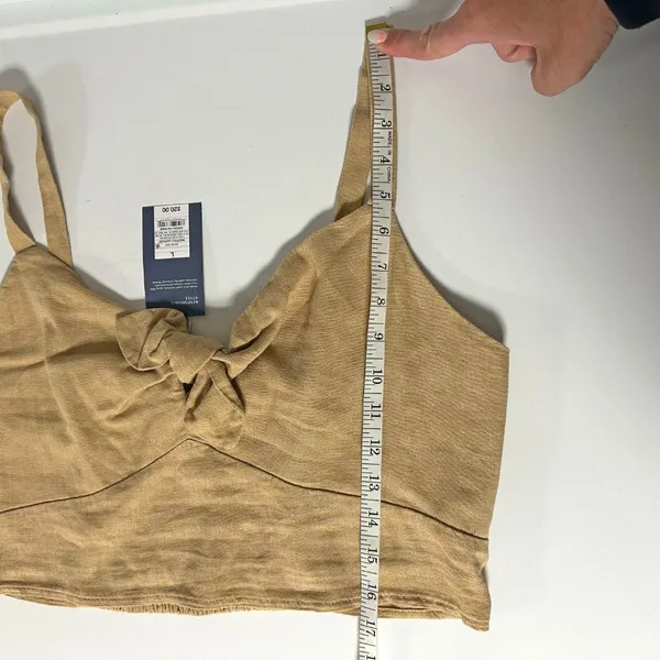 Universal Threads *NEW* Smock Back Tie-Front Crop Tank Top - Image 8