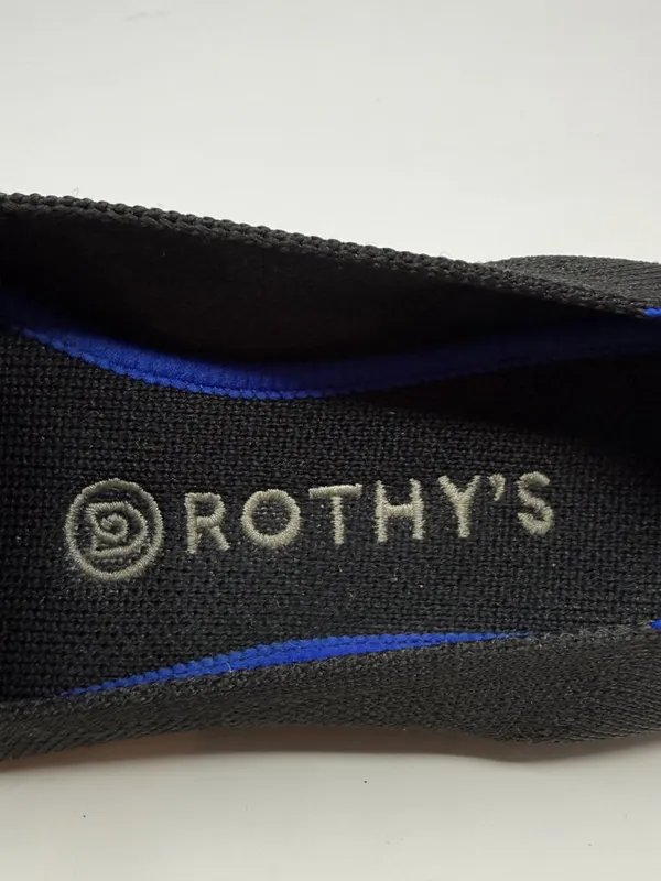 Rothy's The Lounge Loafer Slip-On Flats Womens 7 Black Minimalist Neutral Preppy - Image 10