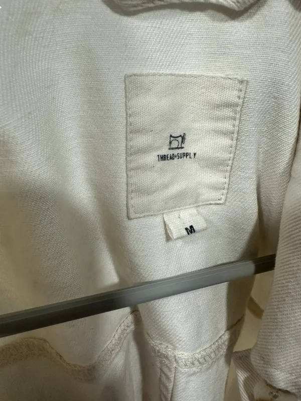 Thread and Supply White Denim Jean Jacket - Image 3