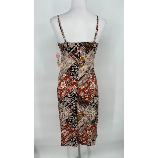 Inspired Hearts Midi Dress Size M Babydoll Patchwork Boho Y2K Hippie‎ Festival - Image 5