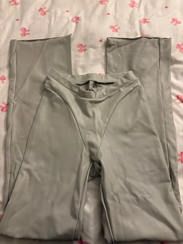 SKIMS NWT faux leather bootcut pant - Image 2