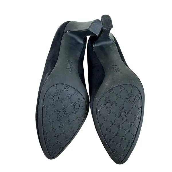 Franco‎ Sarto Vella Black Suede Pointed Toe Bootie Stiletto Heels Women's Sz 8.5 - Image 4