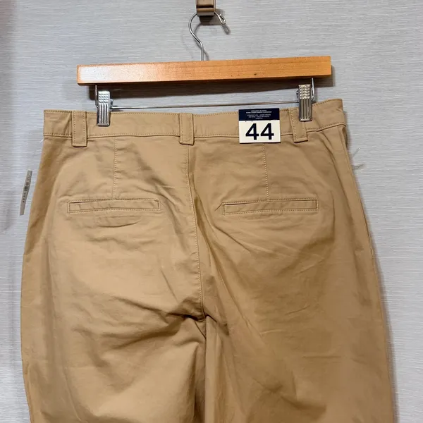 Gap Everyday Straight Khaki Pants Tan Beige Mid Rise Stretch Size 12 815869-05 - Image 4