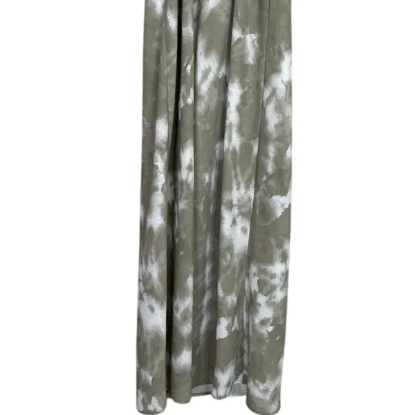 Thakoon Sleeveless Tie Dye Maxi Slip Dress Open Back Scoop Neck 0 Sage Green - Image 8