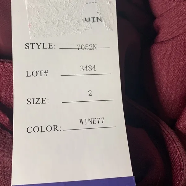 Bill Levkoff Chiffon A Line Gown Size 2 - Image 11