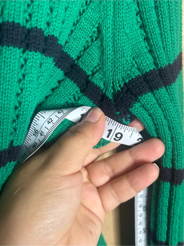 Free assembly women’s Green Striped Cardigan Sweater size S - Image 4