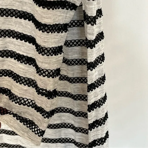 Calvin‎ Klein Swimwear Grey Black Striped Cold Shoulder Maxi Dress Cover Up L/XL - Image 10