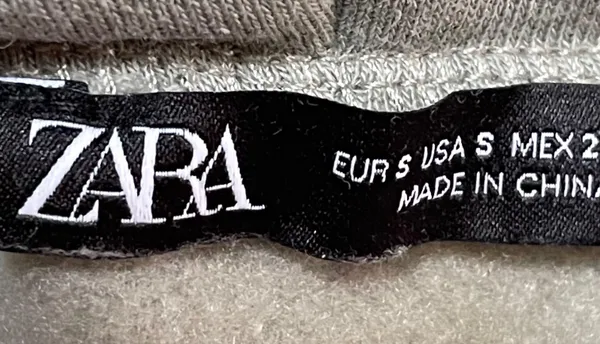 ZARA Sage Green Cropped Hoodie And Sweatpants Set - Image 8