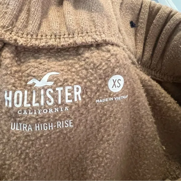 Hollister Women's Sz XS Ultra High-Rise Jogger Sweatpants Beige Tan Cotton Blend - Image 15