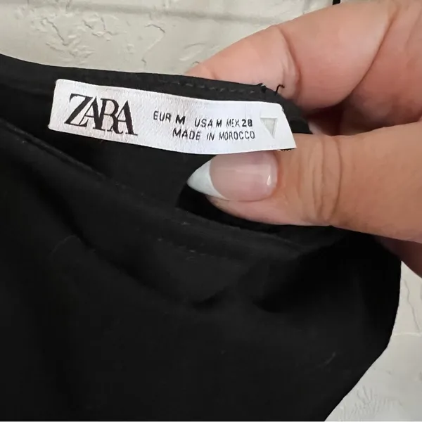 Zara Black Side Cutout Micro Mini‎ Dress - Image 8
