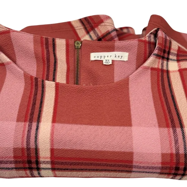 Copper Key‎ Plaid Fit-and-Flare Dress XS - Image 5
