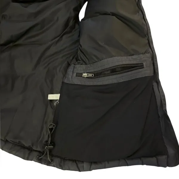 LL Bean Vintage Goose Down Puffer Vest Womens Size Small Petite Black Zip Up - Image 7