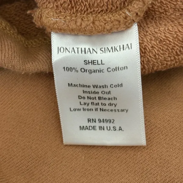 Jonathan Simkhai Standard Evie Shorts Cashew Organic Cotton Relaxed - Image 6