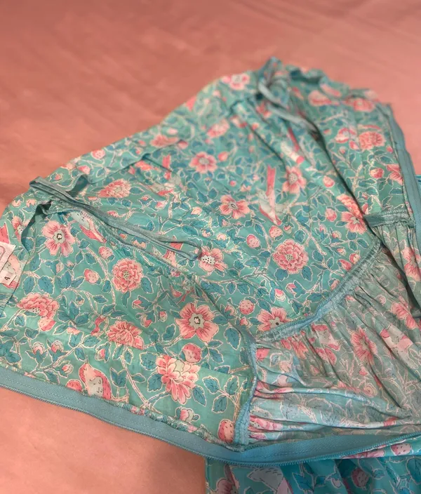 Vintage Strapless Dress Blue Size 2 - Image 2