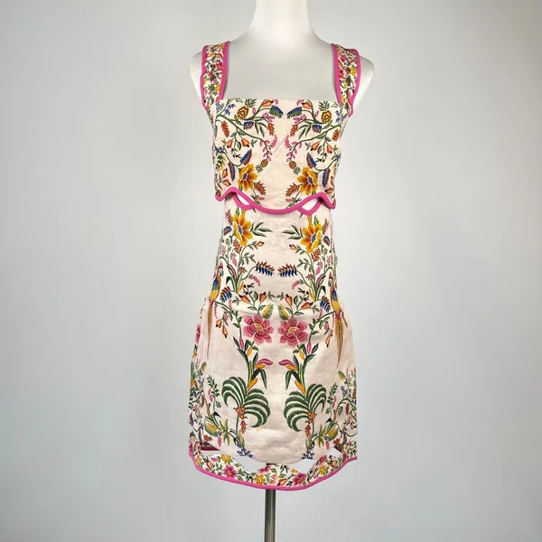 NWOT FARM Rio Linen Convertible 2‑in‑1 Dress Detachable Top & Skirt set Sz XS - Image 3