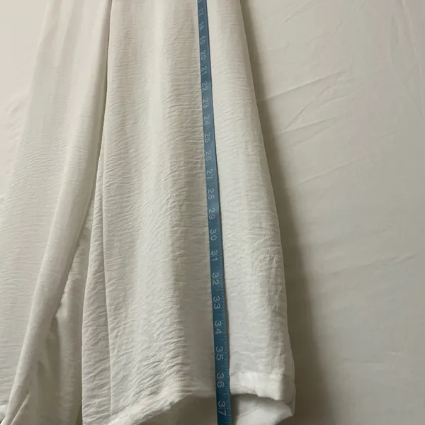 Ryocco women’s Size Small White Wide-Leg Pants with Tie Waist - (N9)✨ - Image 8