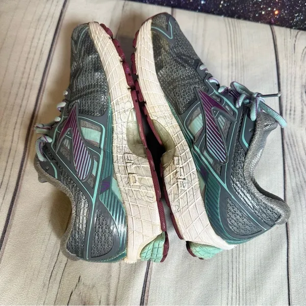 BROOKS RAVENNA DNA RUNNING ATHLETIC SHOES‎ Women’s Sz 7.5 AQUA/ GREY - Image 4