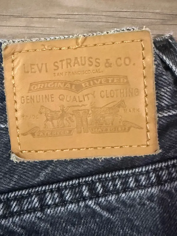Levi’s Premium Baggy Dad Jeans W32 Black Big E High Rise 100% Cotton - Image 7