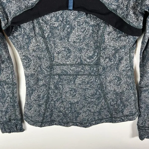 lululemon athletica Define Jacket Brushed‎ Herringbone Gray Blue Alberta size 6 - Image 11