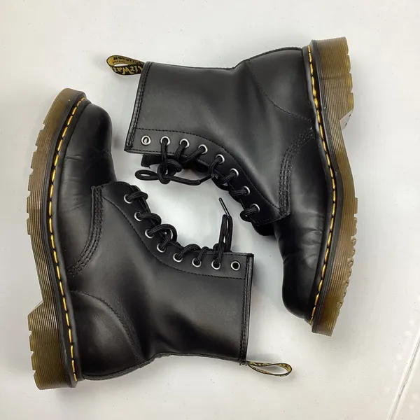Dr. Martens 1460 Black Leather Combat Boots Women’s Size 7 - Image 11