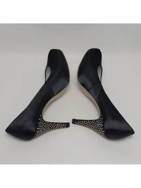 Madden Girl Getta Rhinestone Embellished Heel Pump Shoe Size 7 Black - Image 10