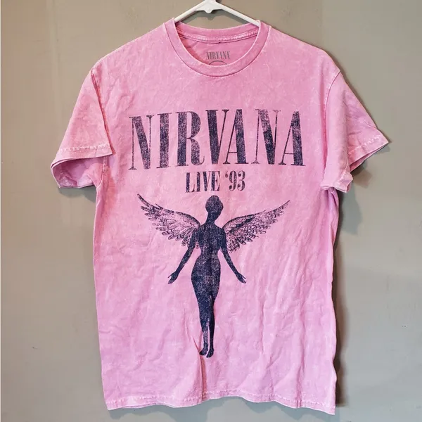 Nirvana Pink Graphic Tee for Women Size M - Image 3
