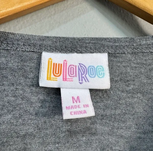 SALE! Gray Lularoe Raglan Sleeve Top Size M EUC - Image 6