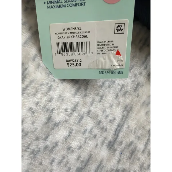 DSG‎ Momentum Seamless High-Rise Bike Shorts Graphic Charcoal XL NWT - Image 6