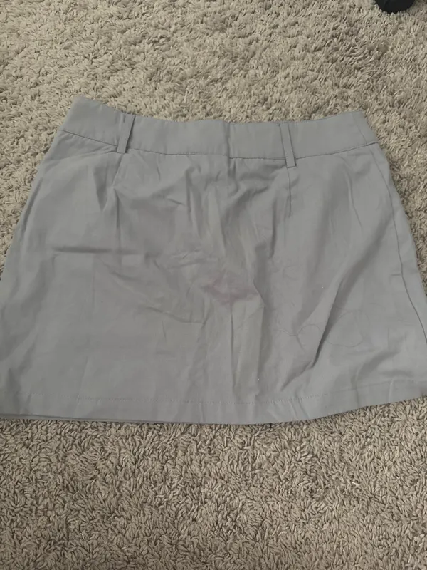 Cargo Mini Skirt Light Grey Gray - Image 2