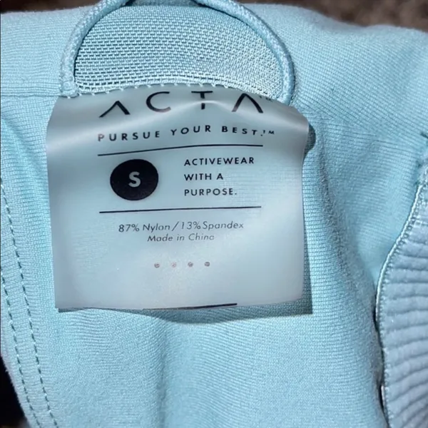 ACTA Sea Blue Sports Tank Top Bra - Image 5
