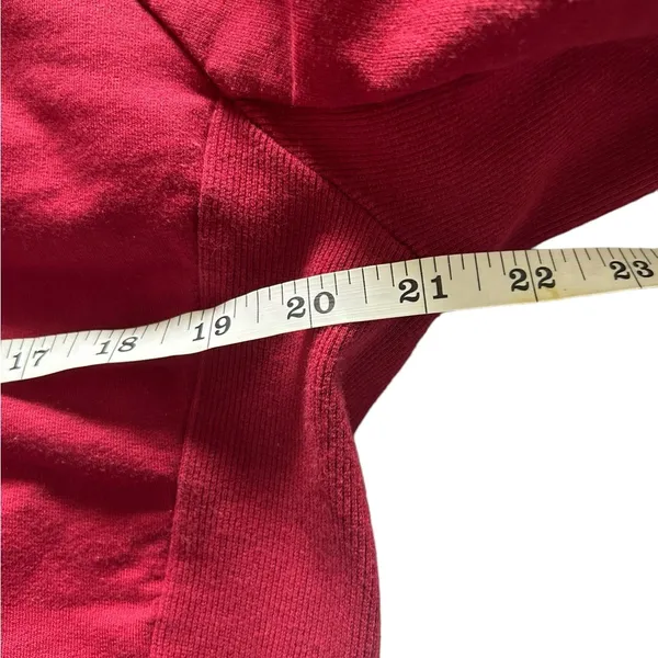Gymshark maroon Cropped Sweatshirt Size large - Image 6