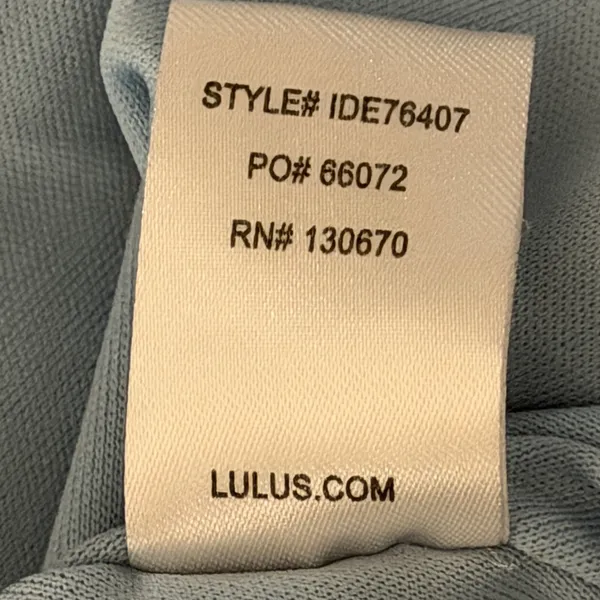 Lulus Floral Wrap Mini Dress Women S Light Blue Tiered Ruffle Sleeve Cottagecore - Image 5