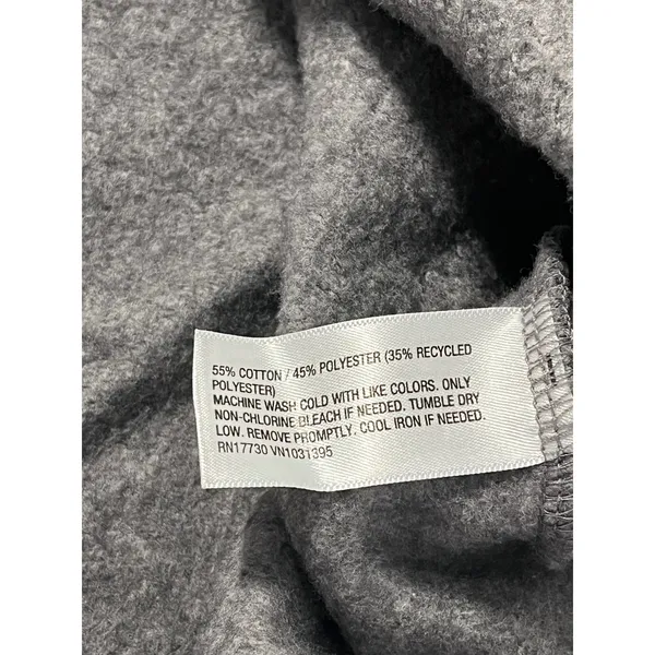 Wild Fable‎ Women Gray Crew Neck Long Sleeve Cropped Sweatshirt Size M - Image 5