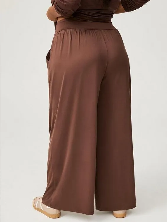 TORRID Wide Leg Brown Lounge Pants Size 1X - Image 5