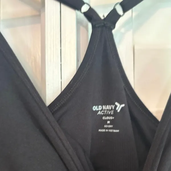 Old Navy Cloud Black Active Romper‎ Size Medium - Image 6