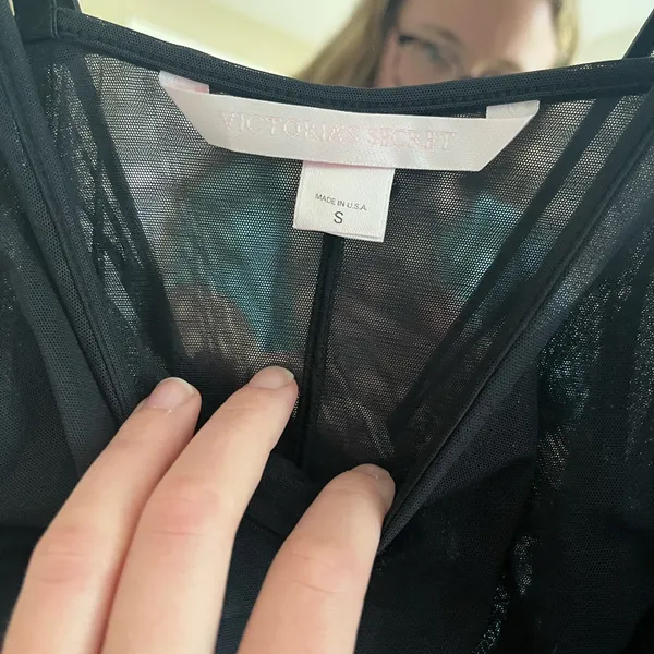 Victoria's Secret Black Sheer Chemise - Image 4