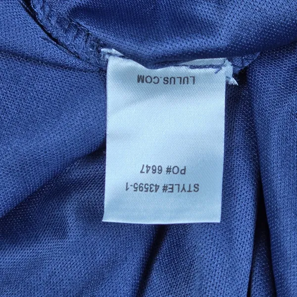 Lulus Be Mellow Denim Blue Maxi Dress Halter Neck Sleeveless 43595 Large NEW - Image 8