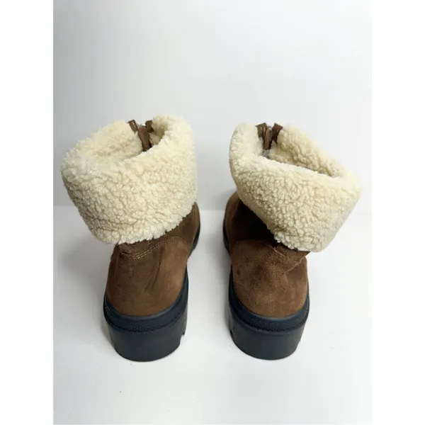 Caslon‎ Boots Cayla Water Resistant Size 9.5 Faux Shearling Trim Booties - Image 5