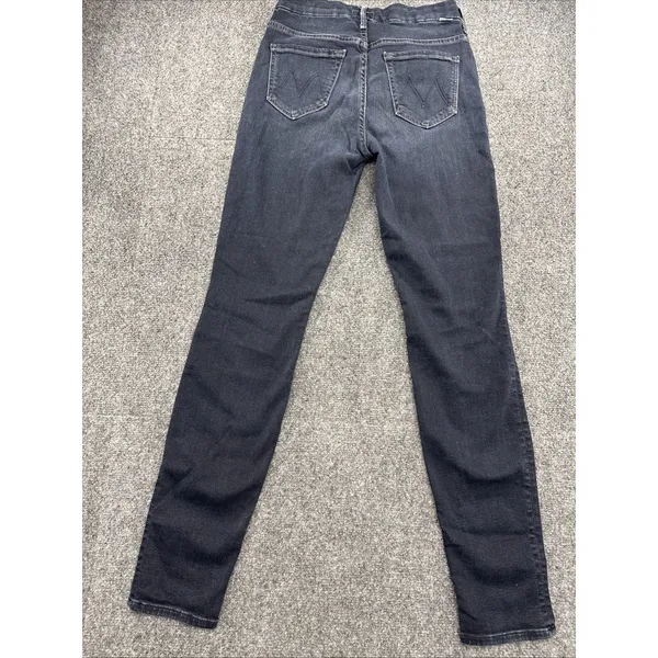 MOTHER High Waisted Looker Jeans Womens 27 Dark Wash Skinny Stretch Designer - Image 11