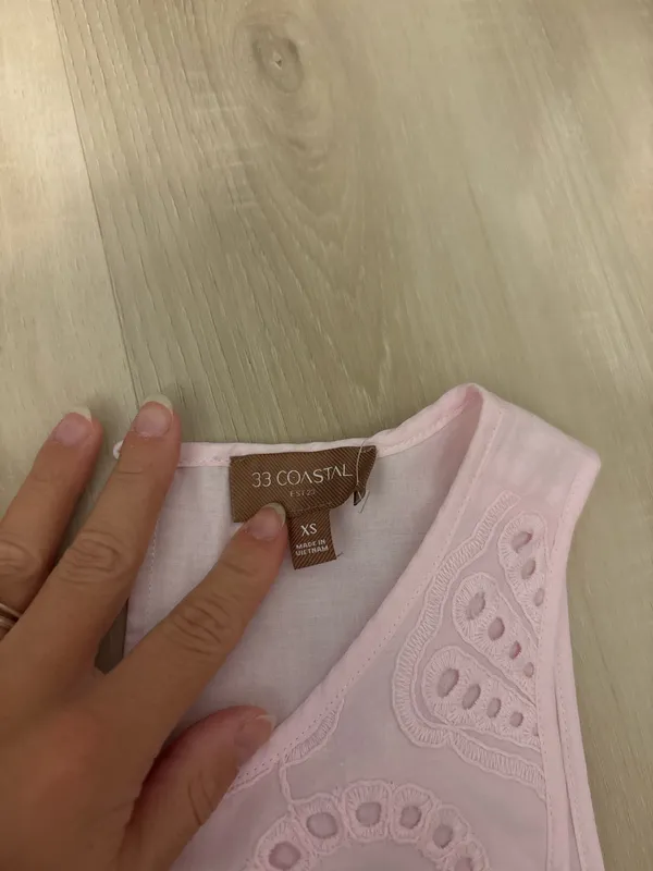 Seashell eyelit blouse  - Image 2
