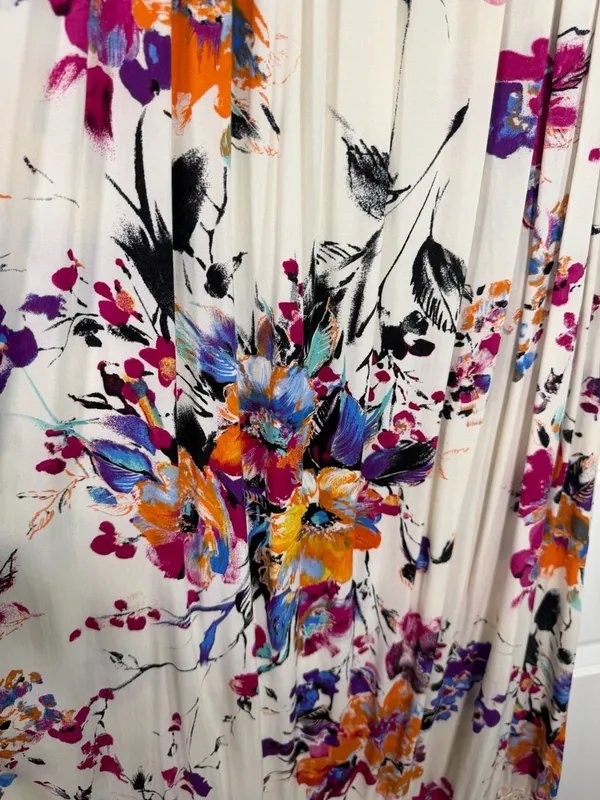 PinkBlush Floral Off-The-Shoulder Lace Trim Maxi Dress Size S - Image 3