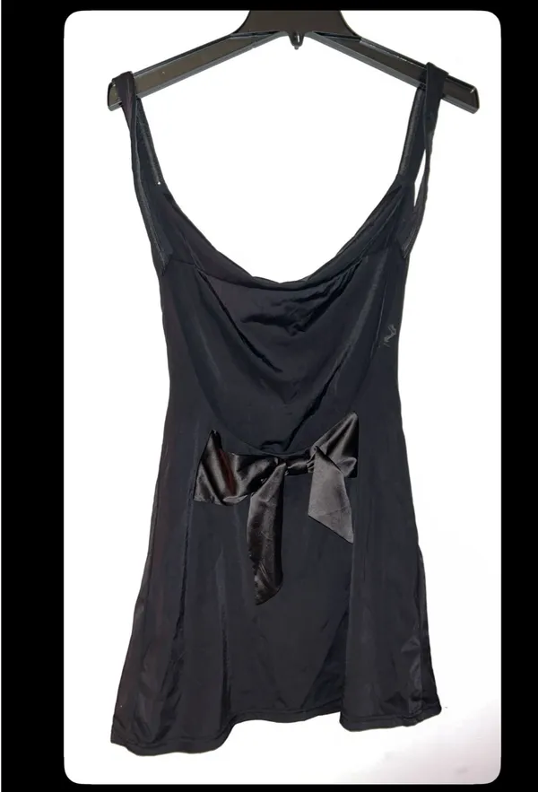 Edikted Black Mini Dress - Image 4
