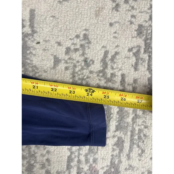 Lululemon Align High-Rise‎ Pant 25 Navy Blue Graphic Logo Size 8 Nulu Leggings - Image 6