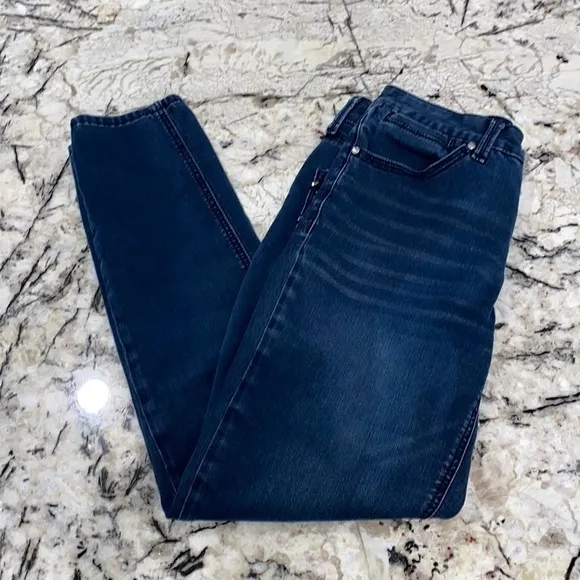 Seven7 Slimming Skinny Jeans y2k with sparkly sequins on back‎ pockets - Image 2