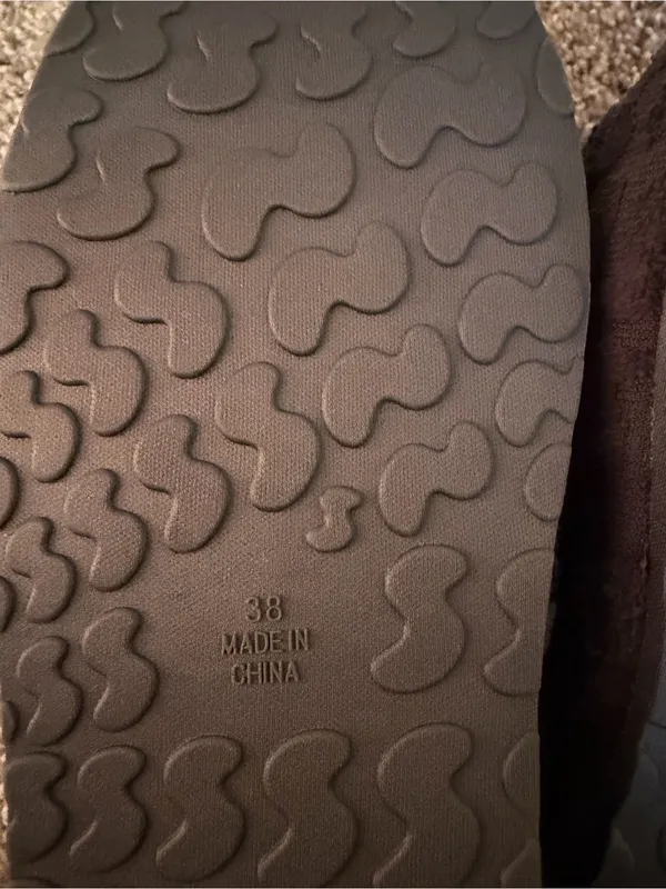 NWOT Skims Spa Terry logo slippers gunmetal size 38 - Image 8