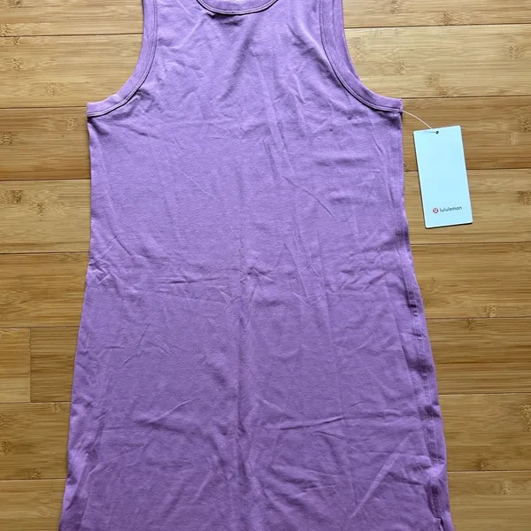 Lululemon Classic Fit Cotton Blend Dress Size 4 Velvet Dust SOLD OUT ONLINE - Image 4
