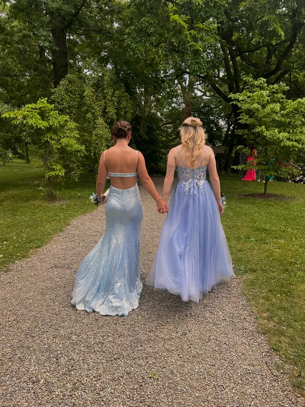 Jovani Light Blue Prom Dress - Image 2